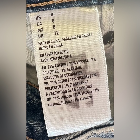 High Wasted Short Washed Jean Colored Shorts - Picture 4 of 4